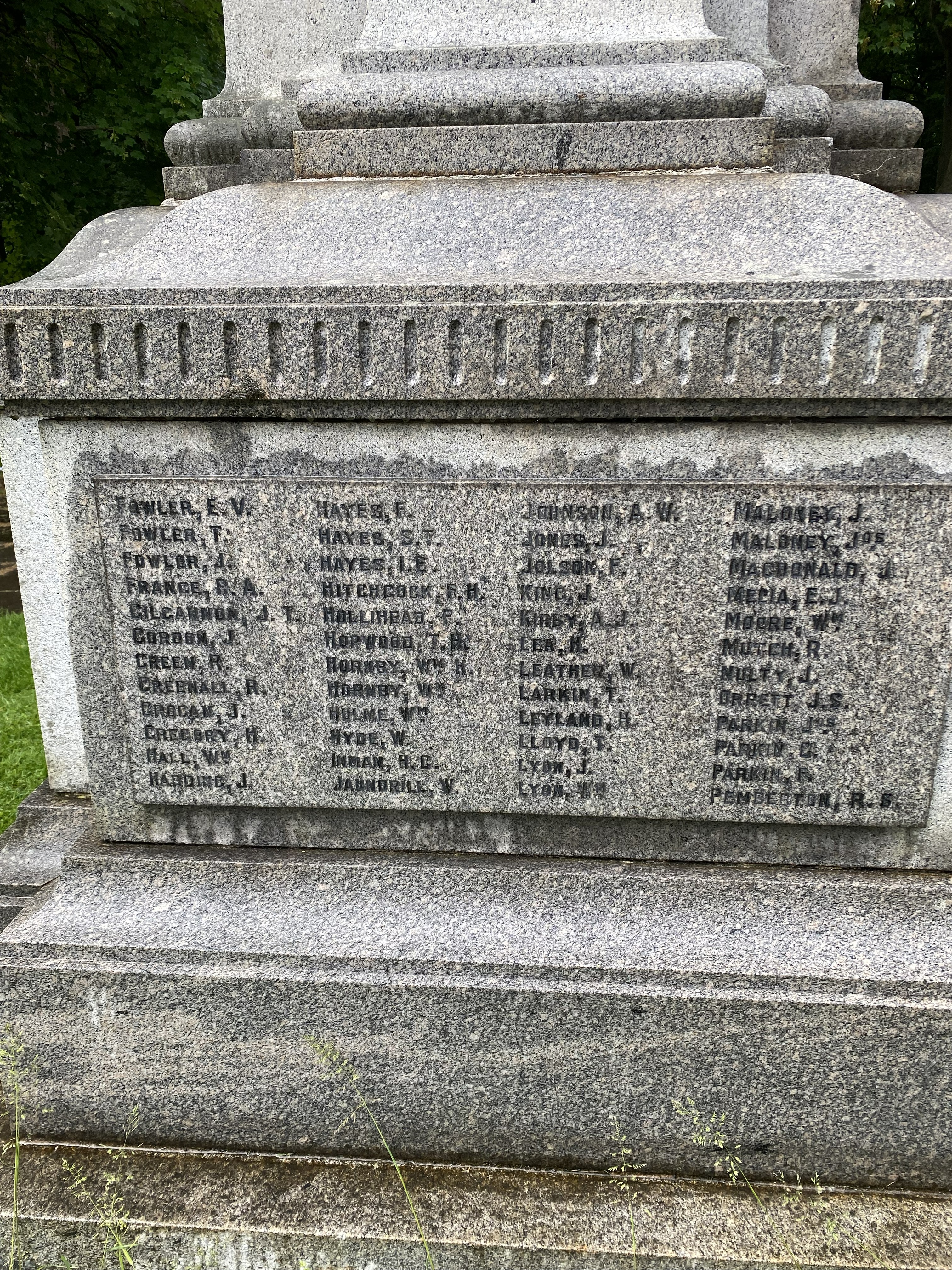 War memorial names #2