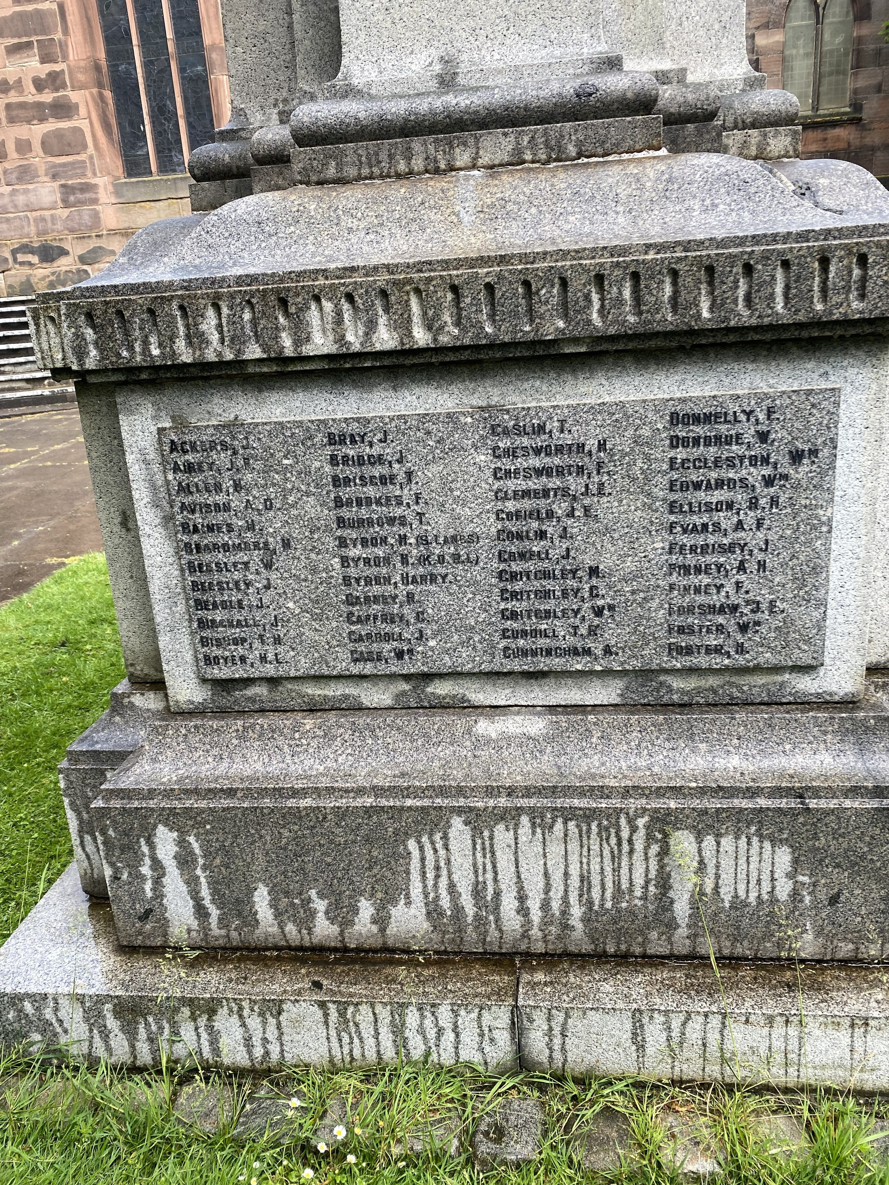 War memorial names #3